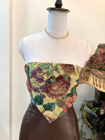 Vintage Floral Tube Top