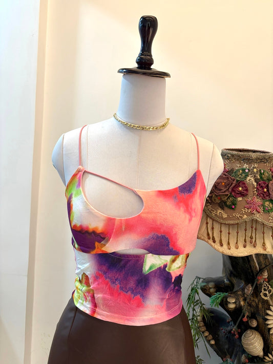 Colourful Cutout Top