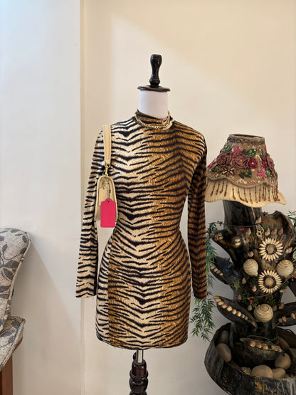 Tiger Print Bodycon Dress