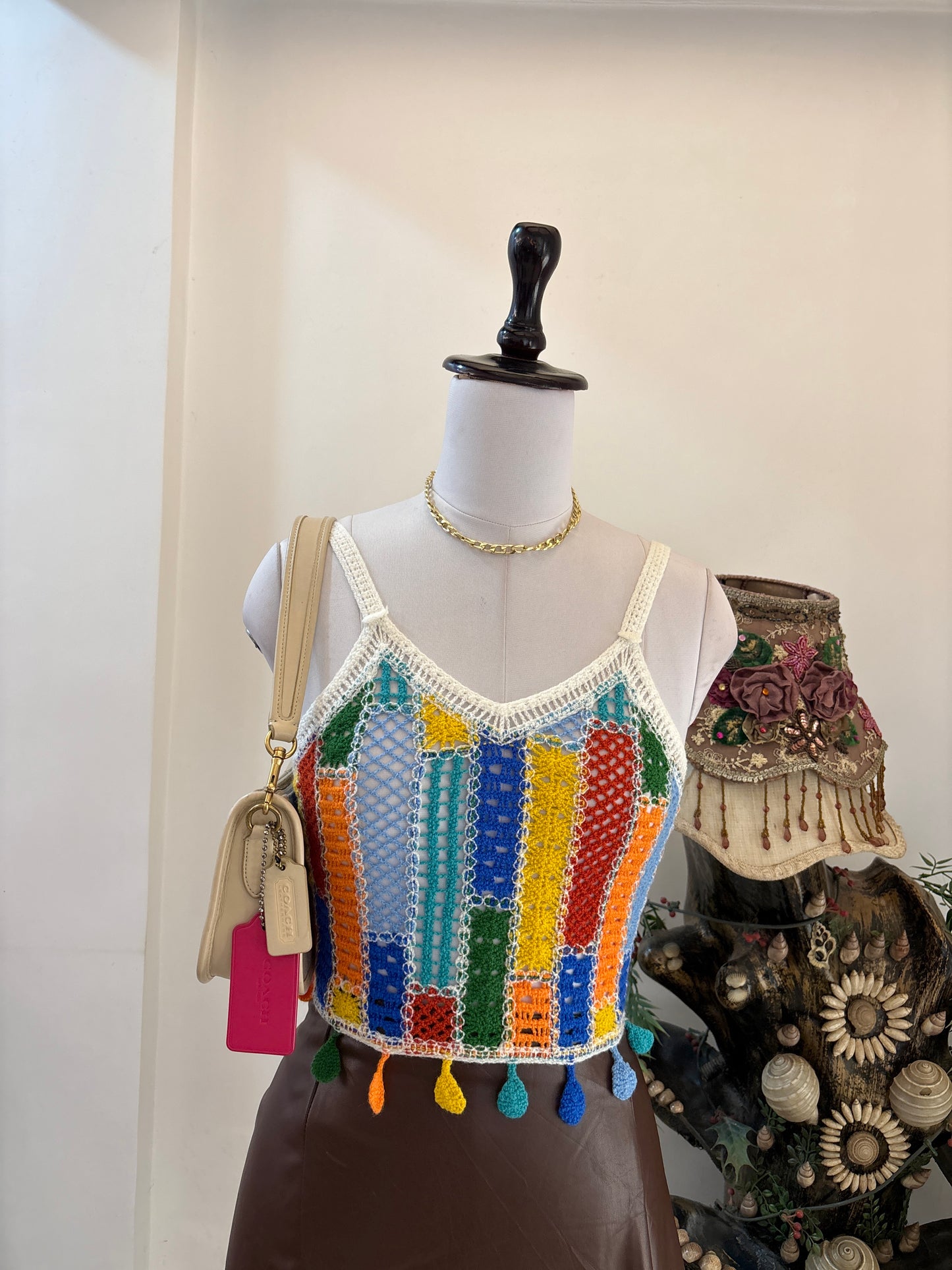 Multicolour Crochet Top