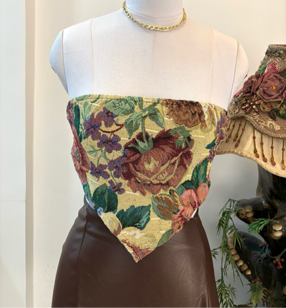 Vintage Floral Tube Top