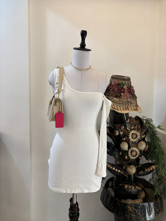 White One Shoulder Dress